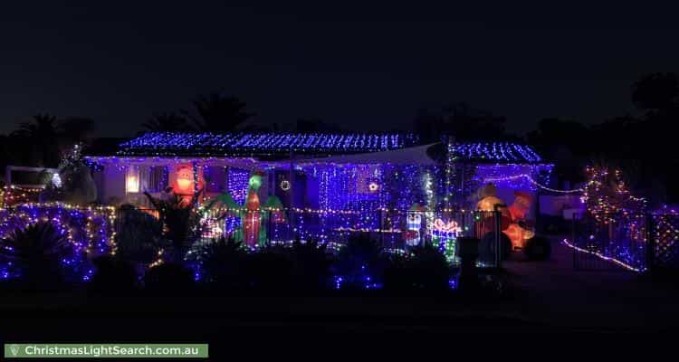 Christmas Light display at 31 Columbia Crescent, Hallett Cove