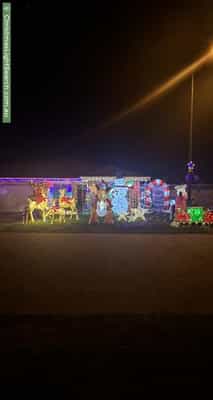 Christmas Light display at 4 Adlard Place, Gungahlin