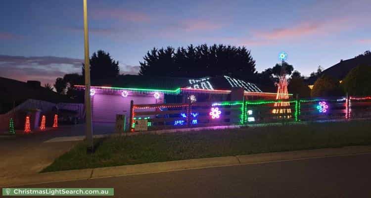 Christmas Light display at 45 Roulston Way, Wallan