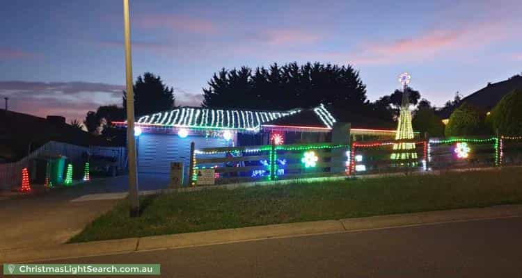Christmas Light display at 45 Roulston Way, Wallan