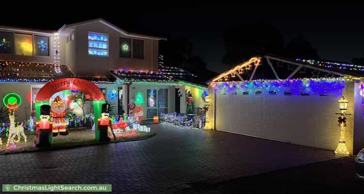 Christmas Light display at  Corella Street, Lesmurdie