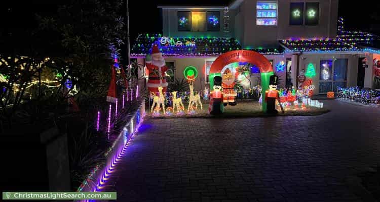 Christmas Light display at  Corella Street, Lesmurdie