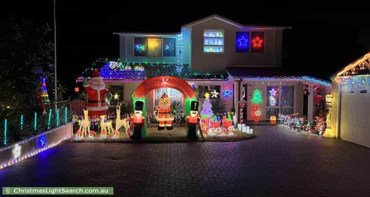 Christmas Light display at  Corella Street, Lesmurdie