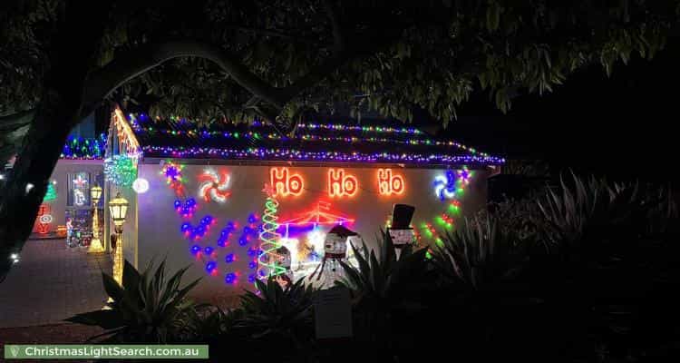 Christmas Light display at  Corella Street, Lesmurdie