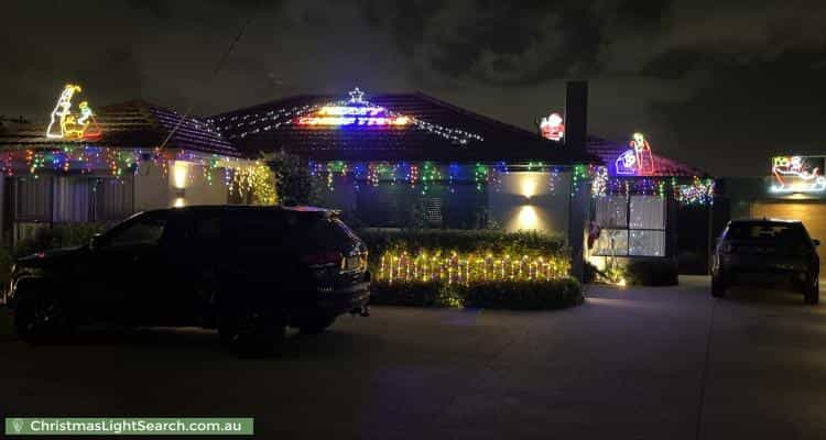 Christmas Light display at 48 Hobbs Crescent, Reservoir