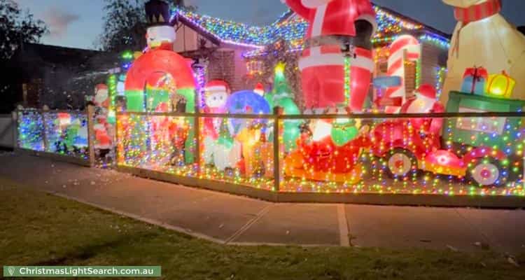 Christmas Light display at 2 Skipper Drive, Altona Meadows