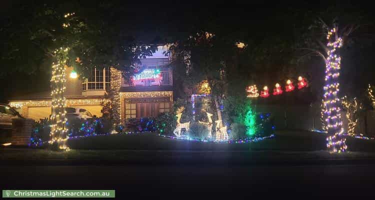 Christmas Light display at 43 McClelland Avenue, Nicholls