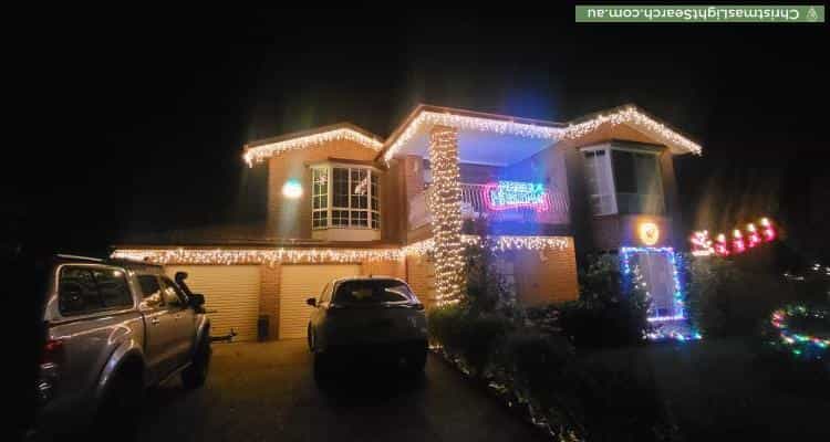 Christmas Light display at 43 McClelland Avenue, Nicholls