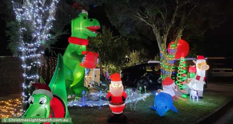 Christmas Light display at  Dargo Close, Croydon Hills
