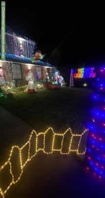 Christmas Light display at 41 Blandford Crescent, Bayswater North