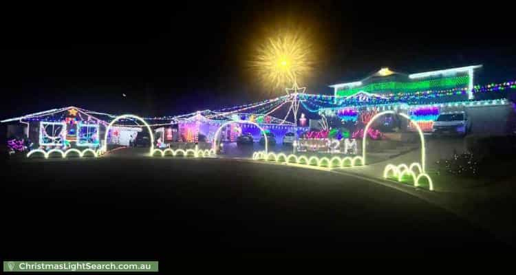 Christmas Light display at  Mann Place, Saint Helens Park