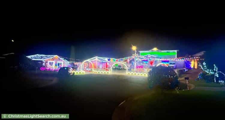 Christmas Light display at  Mann Place, Saint Helens Park