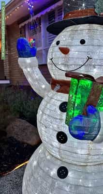 Christmas Light display at 8 Otira Road, Knoxfield