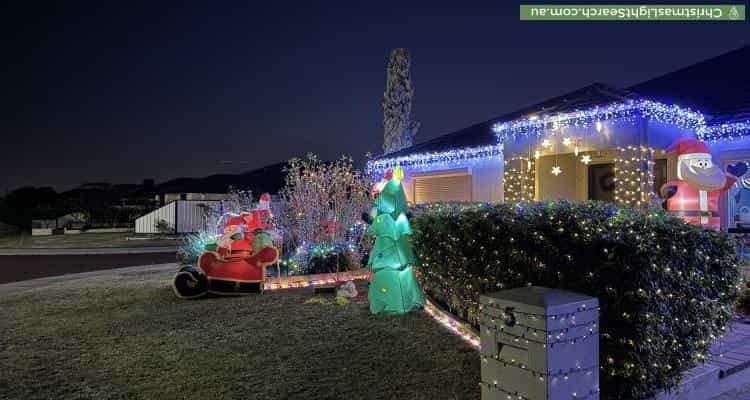 Christmas Light display at 5 Potter Street, Huntingdale