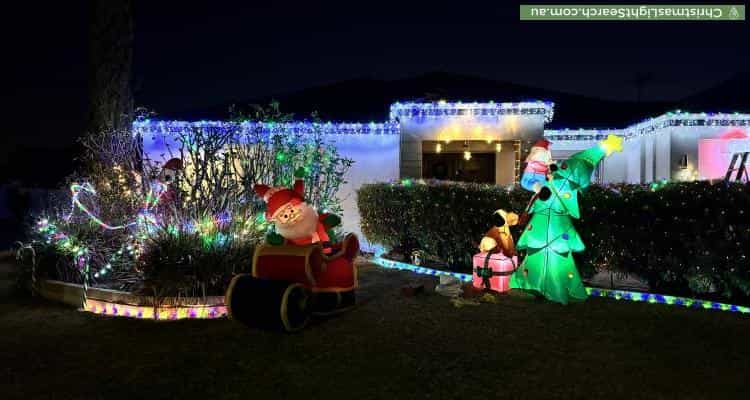 Christmas Light display at 5 Potter Street, Huntingdale