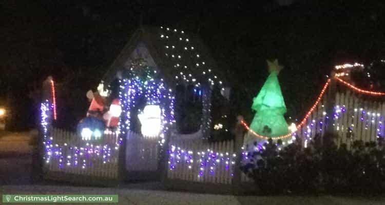 Christmas Light display at 21 Hoffmans Road, Essendon West