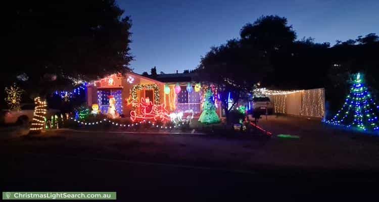 Christmas Light display at 4 Lawlor Place, Gordon