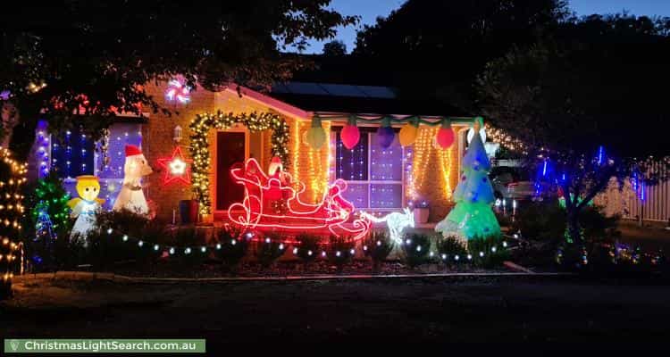 Christmas Light display at 4 Lawlor Place, Gordon