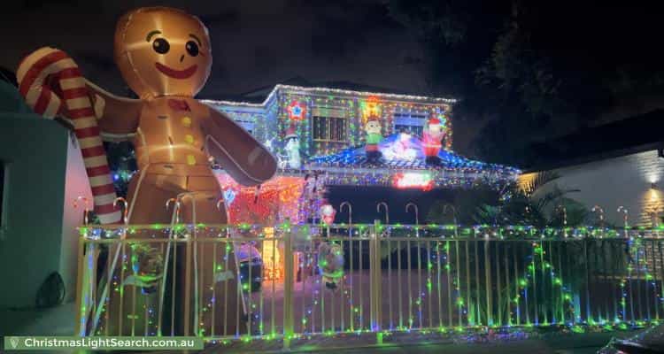 Christmas Light display at 8 Clisdell Avenue, Canterbury
