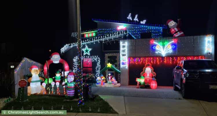 Christmas Light display at 11 Advocate Drive, Kingston