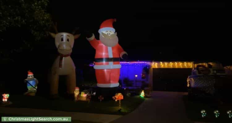 Christmas Light display at 53 Baroda Avenue, Netley