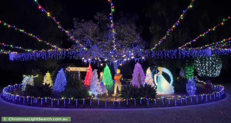 Christmas Light display at 15 Gilbert Street, Clayton Bay