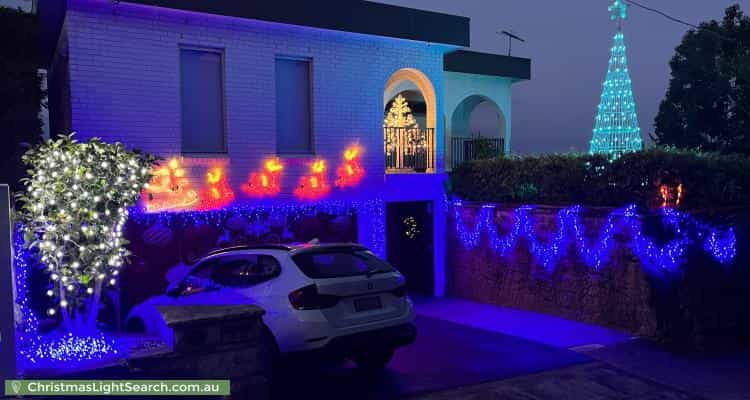 Christmas Light display at 24 Peacock Street, Seaforth