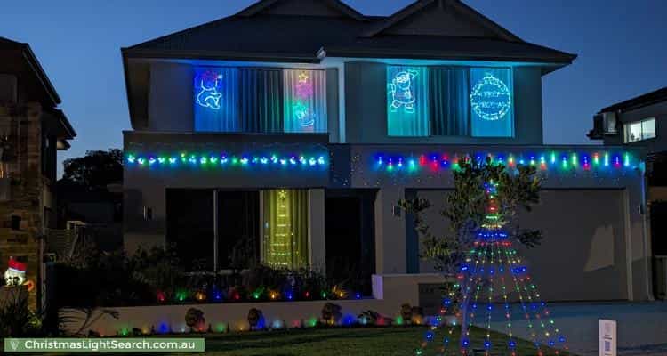 Christmas Light display at 12A Henley Road, Ardross