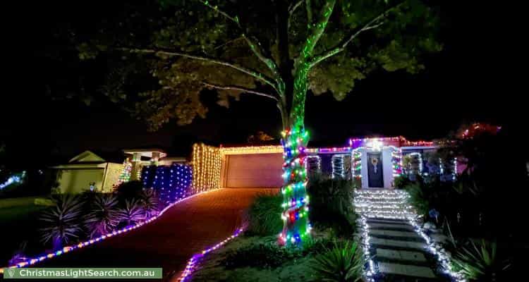 Christmas Light display at 13 Plane Tree Grove, O'Connor