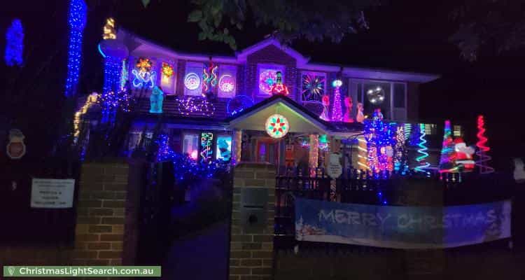 Christmas Light display at 24A Prospect Hill Road, Camberwell