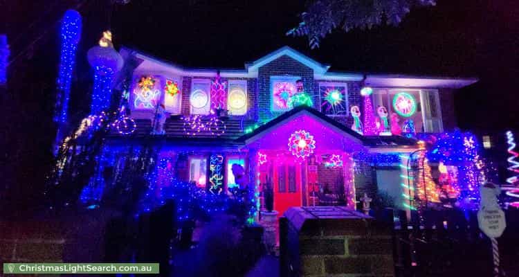 Christmas Light display at 24A Prospect Hill Road, Camberwell