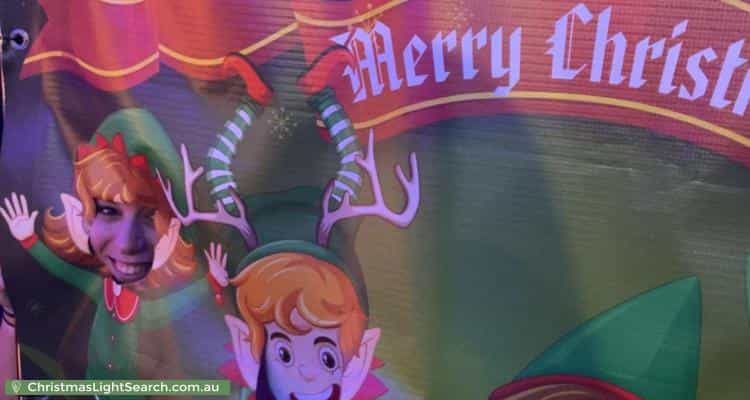 Christmas Light display at  31 Evell Street, Glenroy