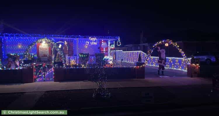 Christmas Light display at  31 Evell Street, Glenroy