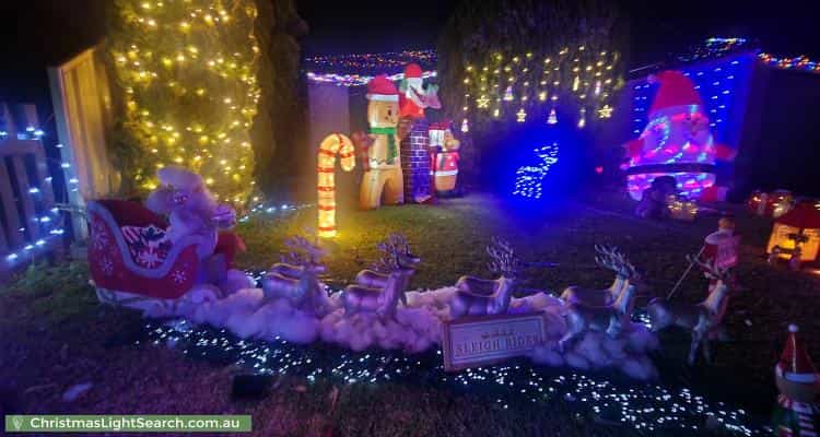 Christmas Light display at 44 Waylen Square, Beeliar