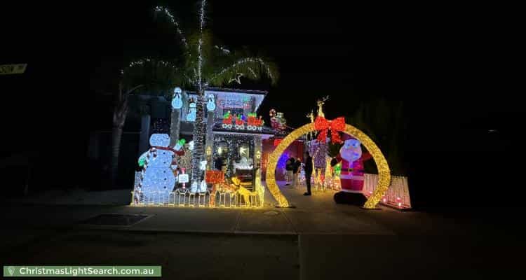Christmas Light display at 95 Jamieson Way, Point Cook