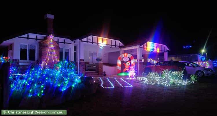 Christmas Light display at Prairie Dunes Place, Connolly