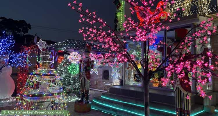 Christmas Light display at 6 Bounty Street, Warrane