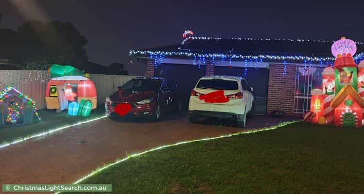 Christmas Light display at 78 Carbasse Crescent, Saint Helens Park