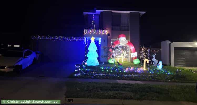 Christmas Light display at 10 Ranger Street, Clyde North