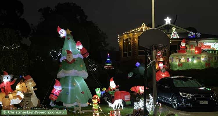 Christmas Light display at  Liberty Court, Saint Helena