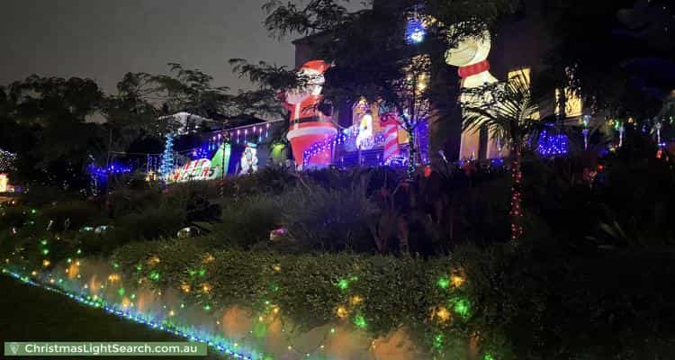 Christmas Light display at  Liberty Court, Saint Helena