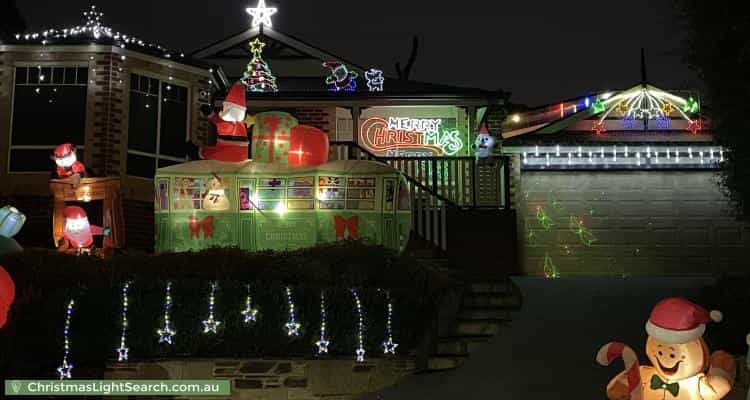 Christmas Light display at  Liberty Court, Saint Helena