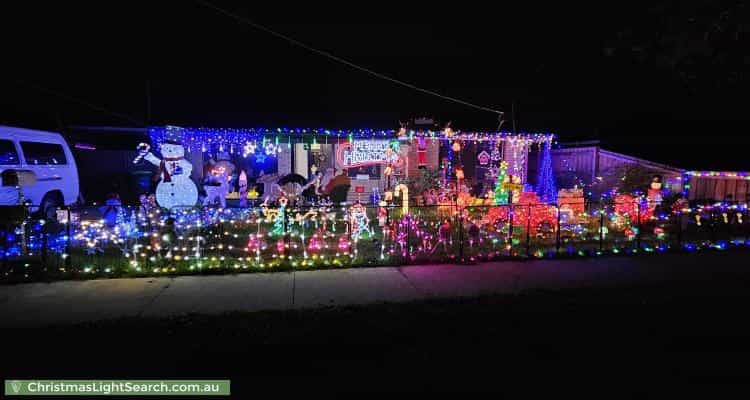 Christmas Light display at 43 Purchas Street, Werribee