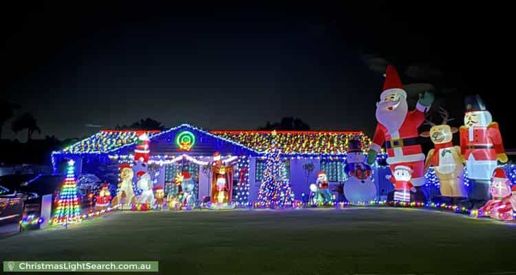 Christmas Light display at 32 Cordia Street, Algester