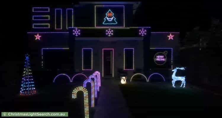Christmas Light display at 112 Highett Road, Highett