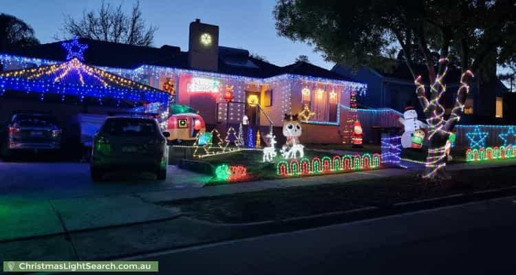 Christmas Light display at 28 Montgomery Avenue, Mount Waverley