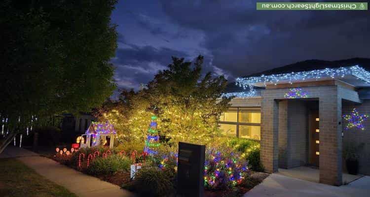 Christmas Light display at 4 Casilda Street, Harrison