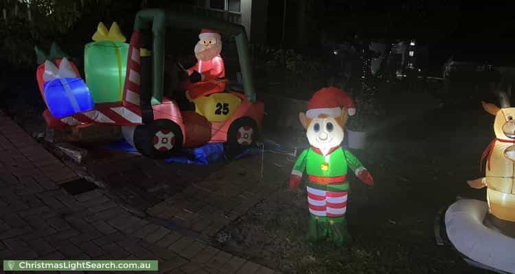 Christmas Light display at 6 Norco Way, Bayswater