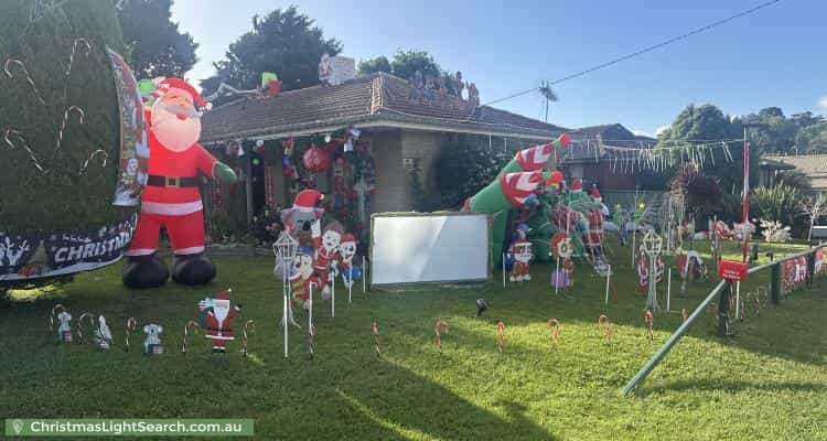 Christmas Light display at 9 Windridge Way, Kyneton