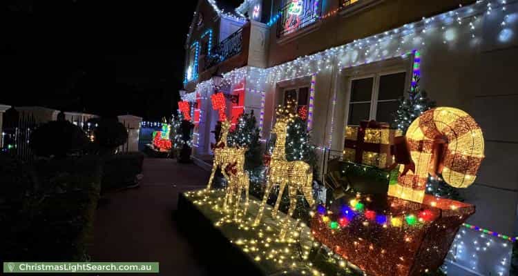 Christmas Light display at 22 Sandpiper Drive, Taylors Lakes